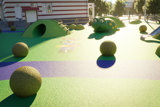 Резиновые фигуры для детских площадок