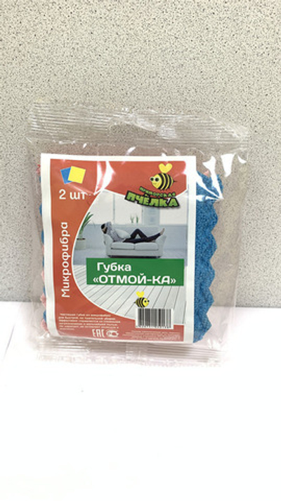 Губка "ОТМОЙ-КА" 2шт. микрофибра