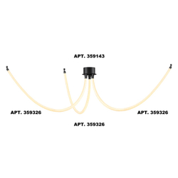 359326 KONST NT24 066 черный Светильник светодиодный IP20 LED 3000K 14W 170-265V 1360Лм RAMO