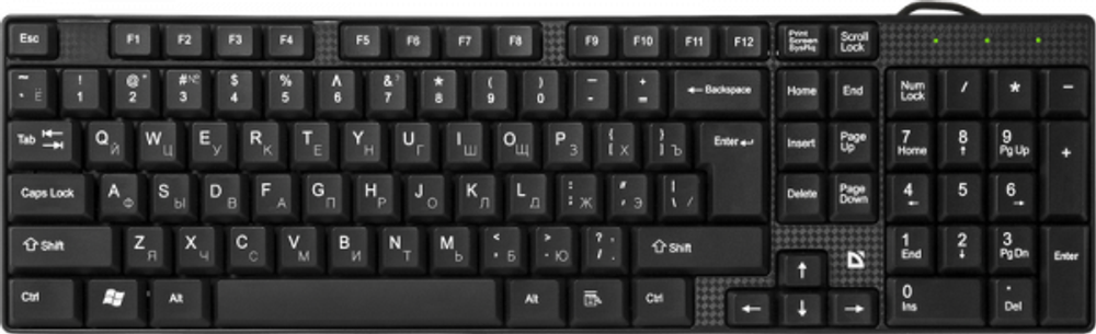 Клавиатура проводная Defender ACCENT HB-720 (черный)