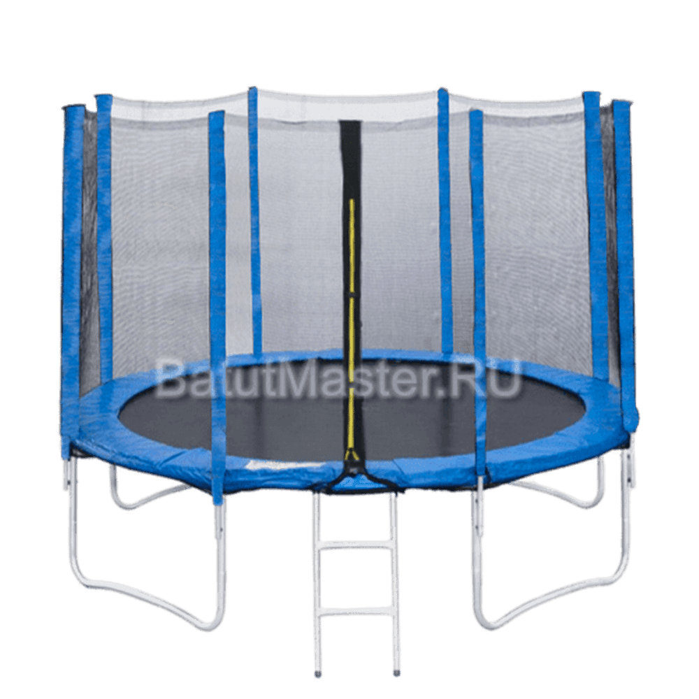 Батут для дачи с сеткой и лестницей, диаметр 10 футов B-15729