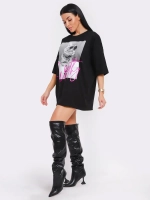 Футболка женская оверсайз принт