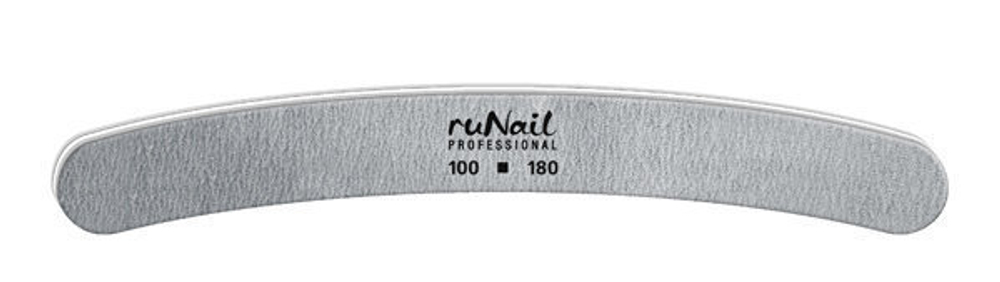 Профессиональная пилка для искусственных ногтей ( бумеранг, 100/180) Ru Nail