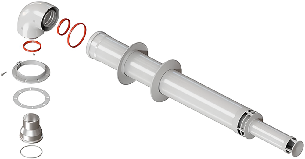 Комплект коаксиальный L=1000 60/100 универ. антилед