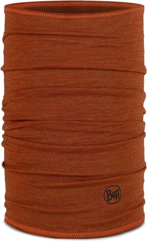 Тонкий шерстяной шарф-труба Buff Merino Lightweight Solid Cinnamon Фото 1