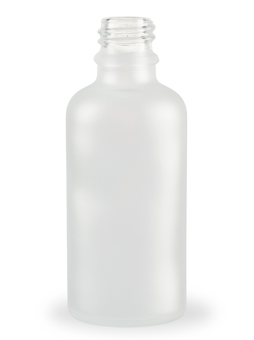 Стеклянный матовый прозрачный флакон 50 мл 18/410