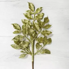 Ветвь с листочками золото 71 см., 1 шт., Christmas DeLuxe (89513)
