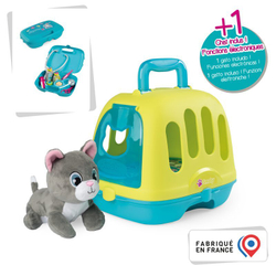 Smoby - переноска для кошек 2в1 + мяукающий кот 340302
