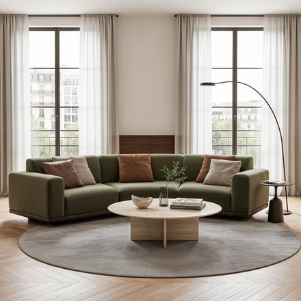 2-х местный нераскладной угловой диван KYOTO KO-18