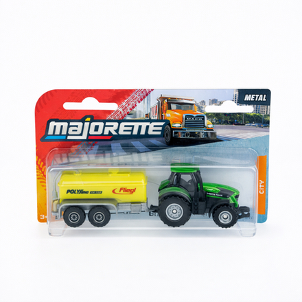 Трактор Majorette City Deutz-Fahr 3002001 6 9340 TTV с прицепом 1:64 3002001