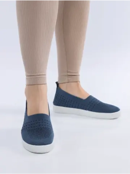 Мокасины летние текстильные