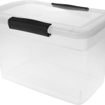 Ящик для хранения Keeplex Vision с защелками прозрачный кристалл, 37х27,4х22,2см, 14л