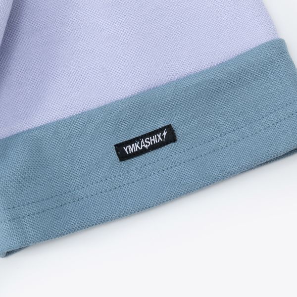 Поло серый/белый/фиолетовый - фото 6