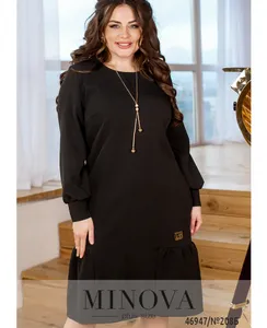 Платье 208Б-черный Minova