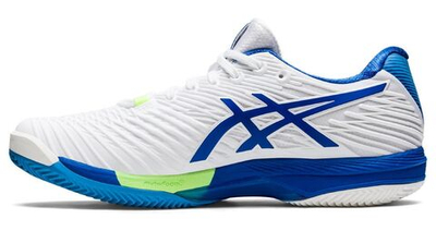 Мужские кроссовки теннисные Asics Solution Speed FF 2 Clay - white/tuna blue