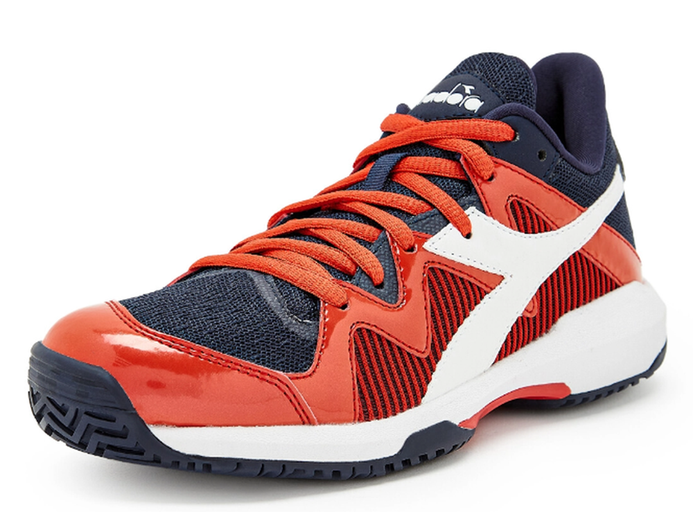 Детские теннисные кроссовки Diadora B.Icon 2 Y JR - blue corsair/white/fiery red