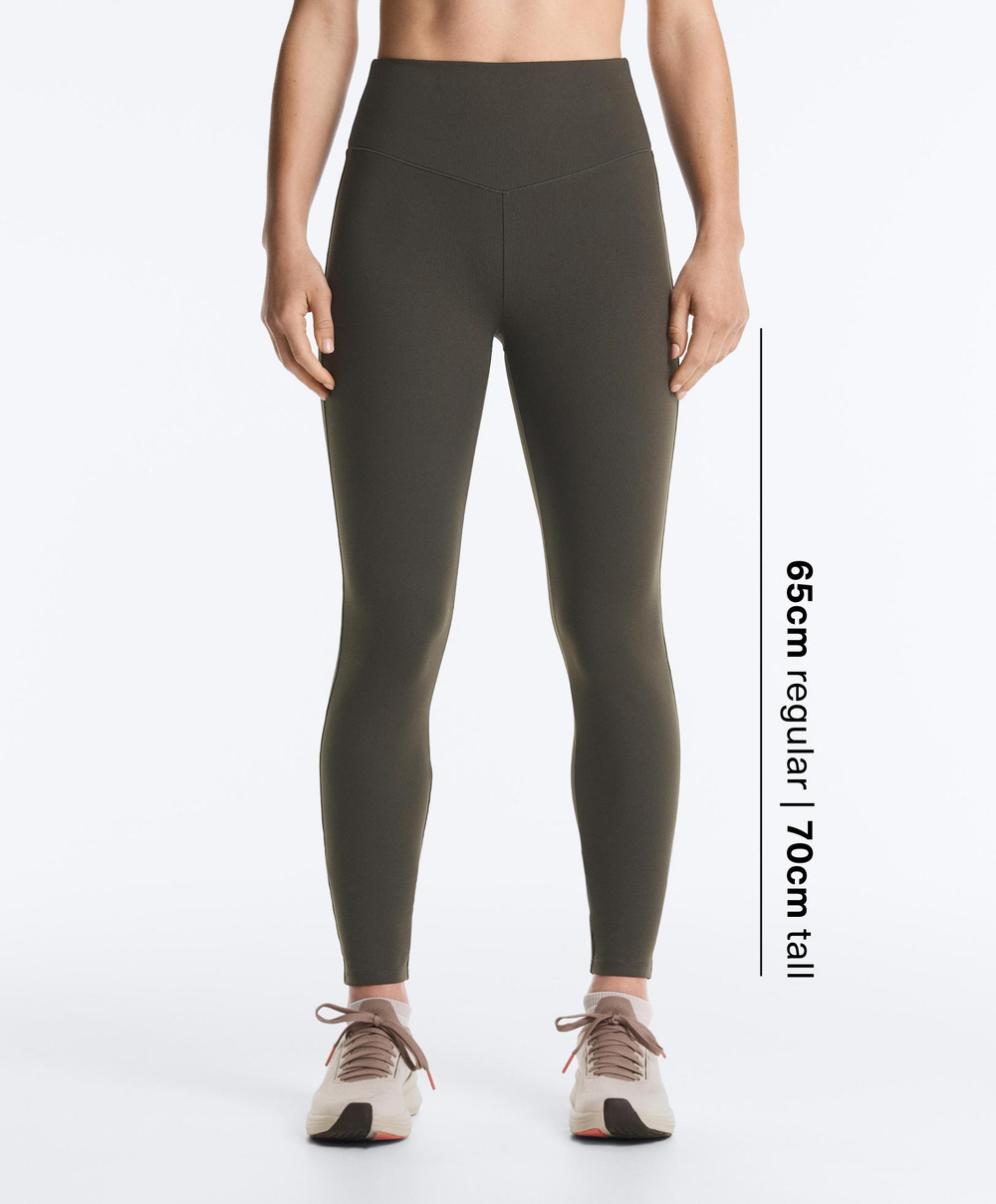 OYSHO Легинсы Evermove с высокой посадкой и длиной до щиколотки, коричневый