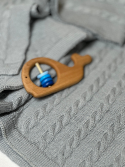 Плед вязаный Серый RinaAmari, 100*100