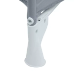 Манеж-кровать "Summer", 2 уровня, москитка, 2 кольца, (Indigo) (серый)