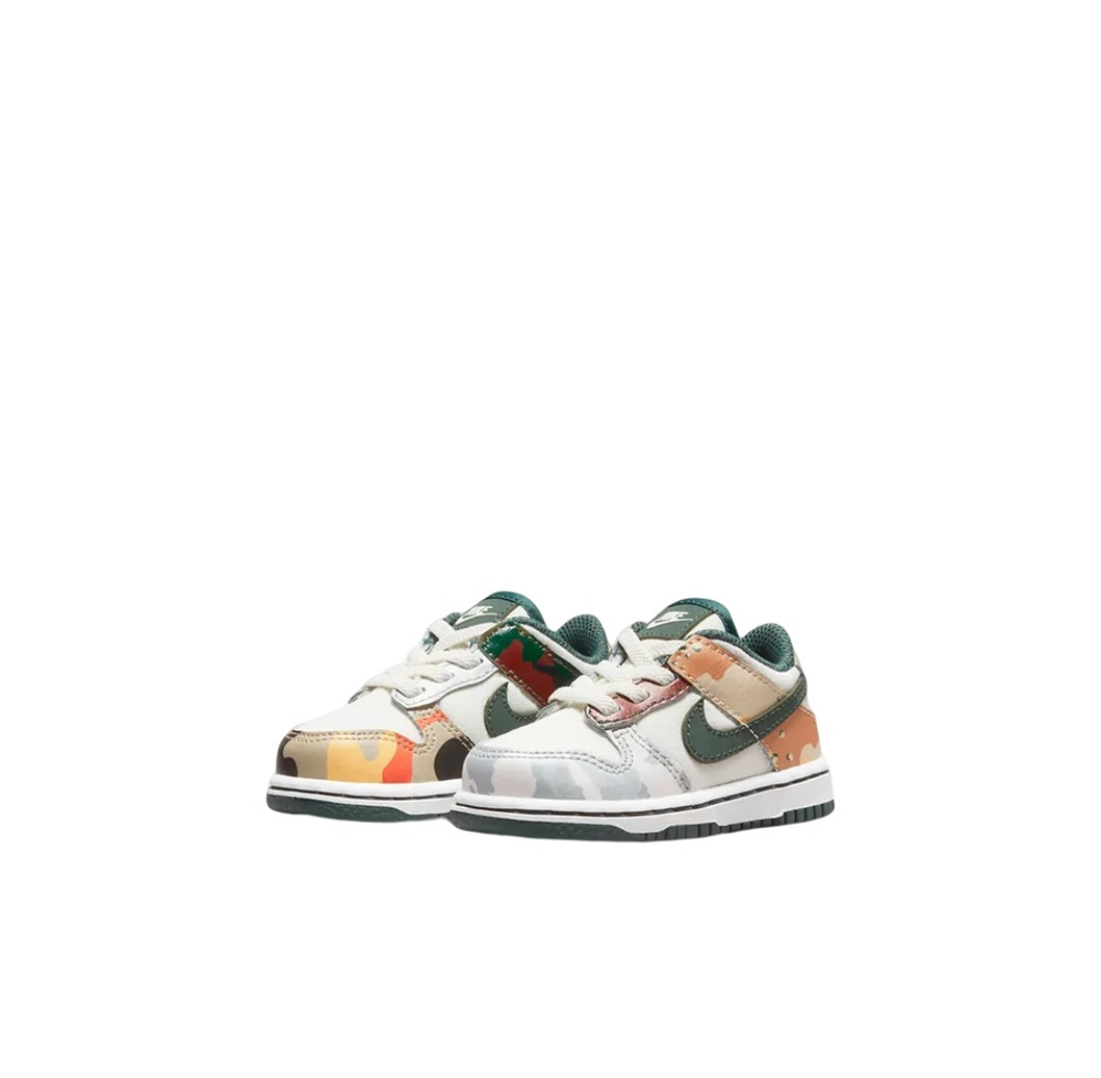 Детские кроссовки Nike Dunk Low SE 'Sail Multi-Camo' DB1902-100