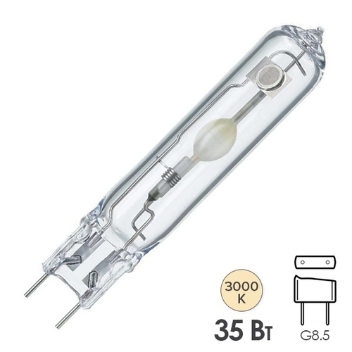 Лампа металлогалогенная Philips CDM-TC 35W/830 3000K G8.5 (МГЛ) 928085205129