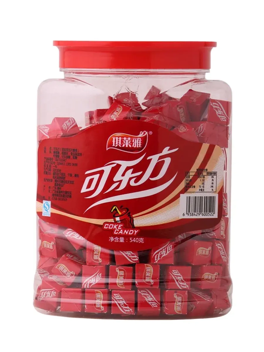 Жевательные конфеты Кубики со вкусом Колы 540 г