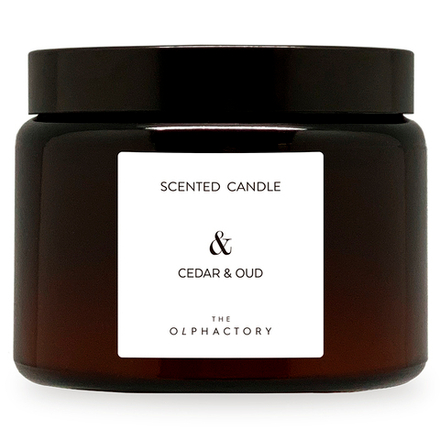 Свеча ароматическая The Olphactory, &, Cedar&Oud, 72 ч