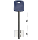 Заготовка сувальдного ключа 12805 APS2DP (синий)