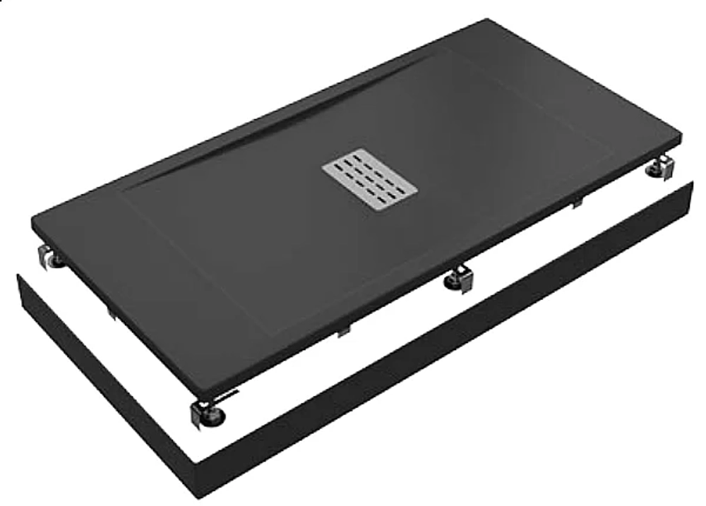 Поддон литьевой Good Door Flow 90x140 Черный