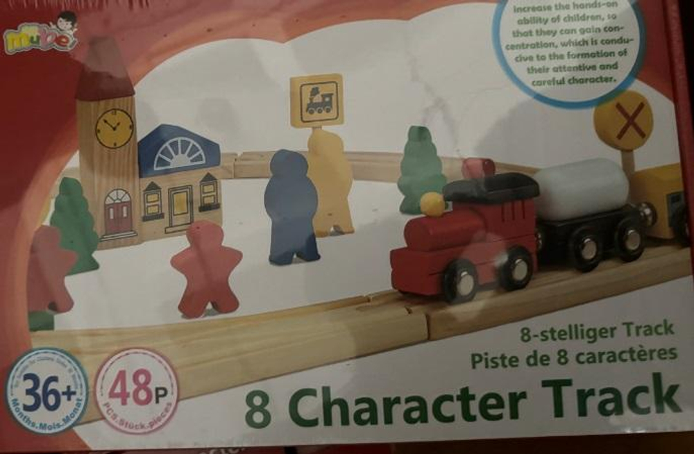 Развивающая игрушка Деревянная дорога 48 элементов, коробка C-41882