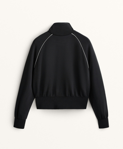 Oysho Толстовка с высоким воротником, черный