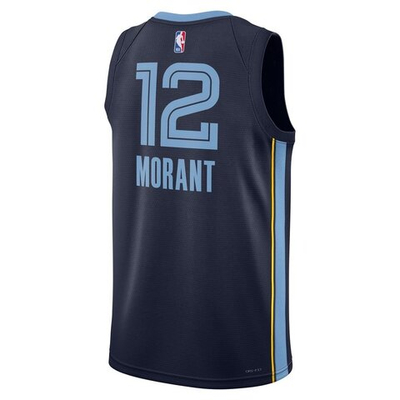Баскетбольная джерси Memphis Grizzlies Icon Edition 2022/23 Jordan Dri-FIT NBA Swingman Jersey - Ja Morant Navy