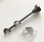 Карниз для штор "Ксантос" d19/19 мм двухрядный, цвет черный никель