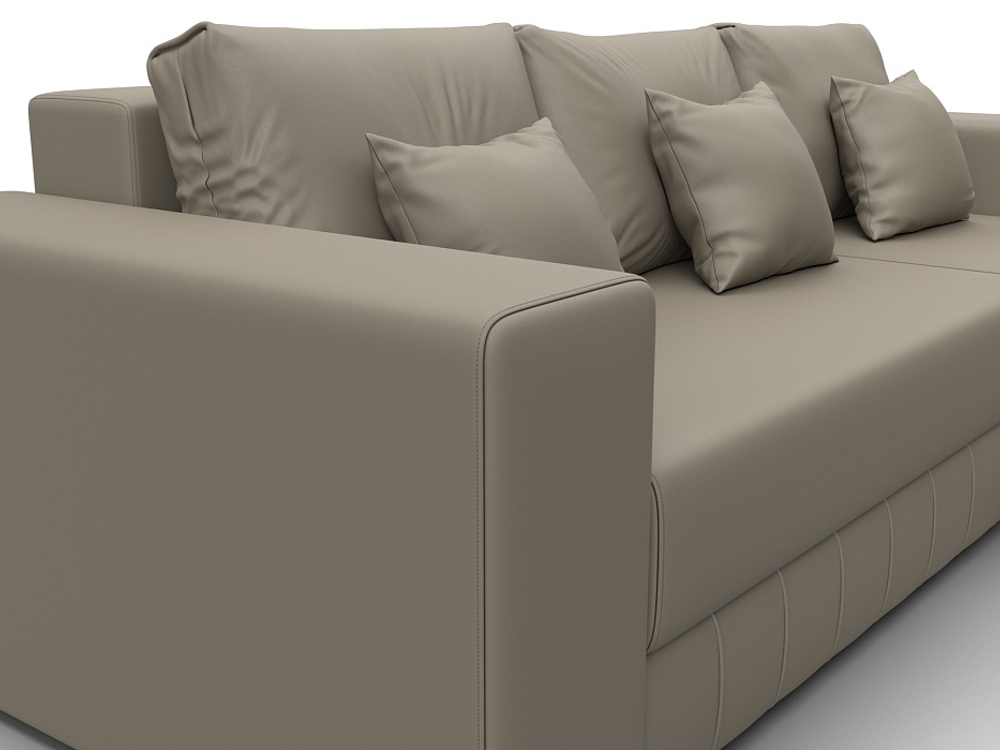 Диван угловой Лига-076 угол универсальный ЭКОКОЖА GRIFON 04 бежевый