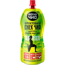 Фруктовый снек Чиа Цитрус МАГИЯ ЧИА, 200 г, упаковка спереди