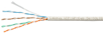 Кабель витая пара U/UTP 5e кат. 4 пары Cabeus UTP-4P-Cat.5e-SOLID-LSLTx-GY-100