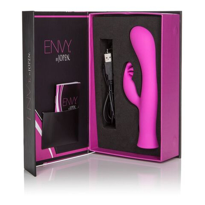 Розовый вибромассажер Eight Envy by Jopen - 19 см. (Цвет: розовый)