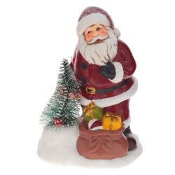 GAEM Фигурка декоративная с подсветкой "Дед Мороз", L12,5 W9,5 H18 см, (2хAAA н/п), 2в.