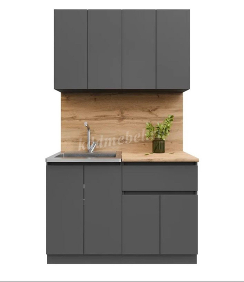 Кухня Лето 1,2 (Графит)