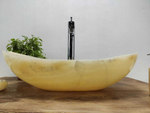 Раковина из оникса Oval Yellow OO-61099 (55*38*15)