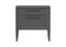 Тумба прикроватная Type 2 ящика ширина 50 см (темно-серый)