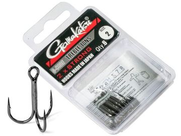 Крючки-тройники Gamakatsu TREBLE 18 BLACK разм. 02 6шт.