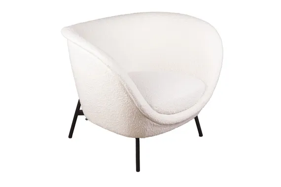 Лаунж-кресло Couture, белое букле