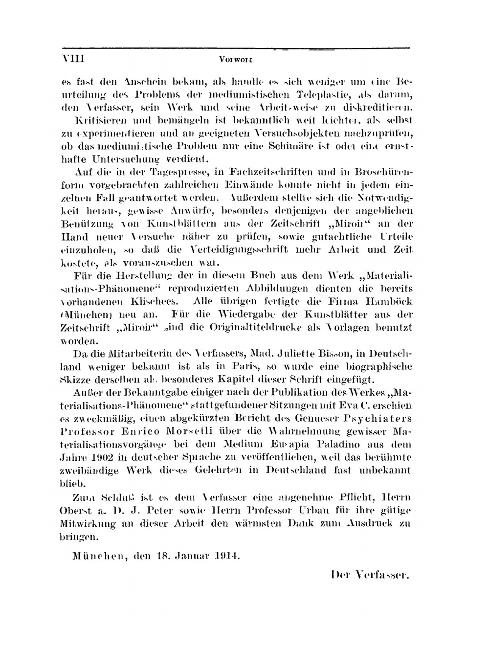 Der Kampf um die Materialisations-Phänomene. Eine Verteidigunsschrift | Schrenck-Notzing