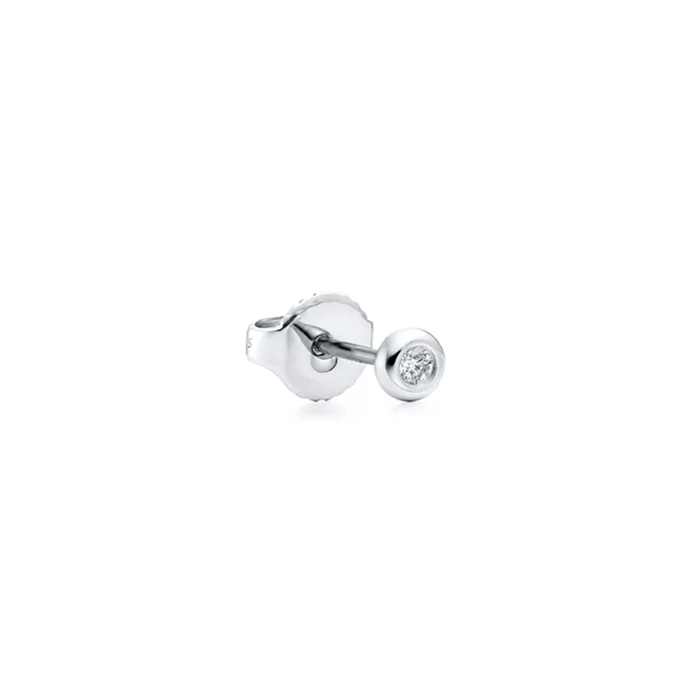 Серьги из серебра с бриллиантами, Tiffany 💎 Diamonds by the Yard 0.14ct. В наличии