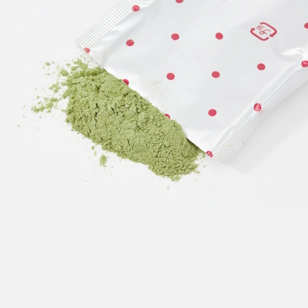 Фруктовый зеленый сок аодзиру с коллагеном и плацентой со вкусом ацеролы. YUWA