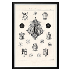 Арт-постер Объект мечты Монограмма 30