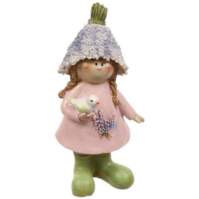Фигурка декоративная полистоун, Лавандовая фея, 6х5х16 см, 146-1660