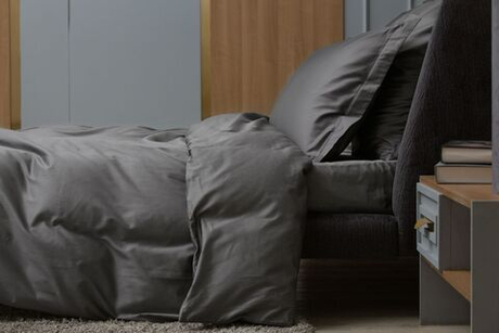 Простыня German Grass 240х260 Graphite Allure серая