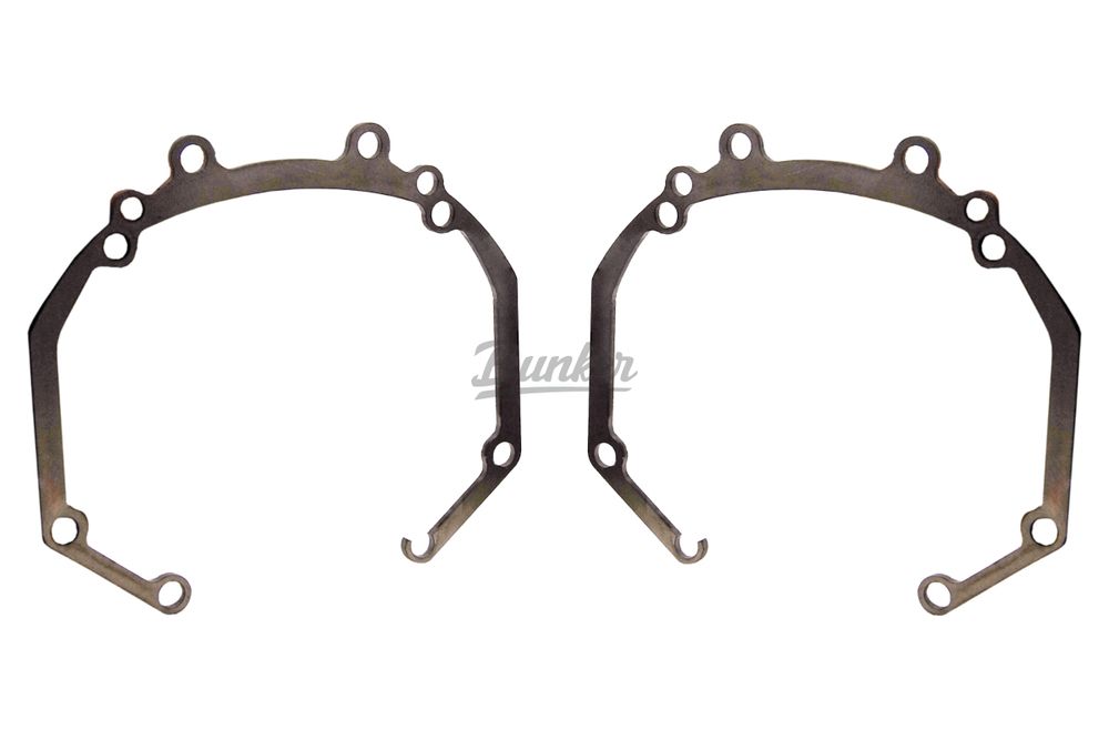 Переходные рамки Nissan Juke I YF15 рестайлинг 2014-2019, под линзы Hella 3R, 5R